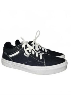 Vans Women's Seldan Canvas low-top Sneakers Black Size 8